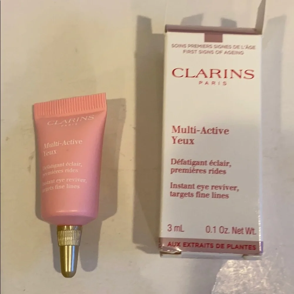 CLARINS Multi Active Yeux Eye Cream 0.2oz Travel Purse Fun Size